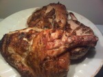 This chicken was grilled after Spatchcocking.  MUCH EASIER!