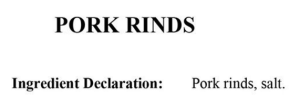 pork rind ingredients