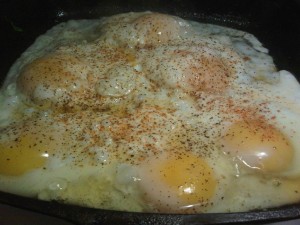 Six Eggs in the Skillet