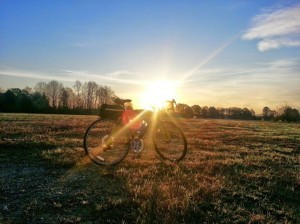 And love riding my bike, in nature. 