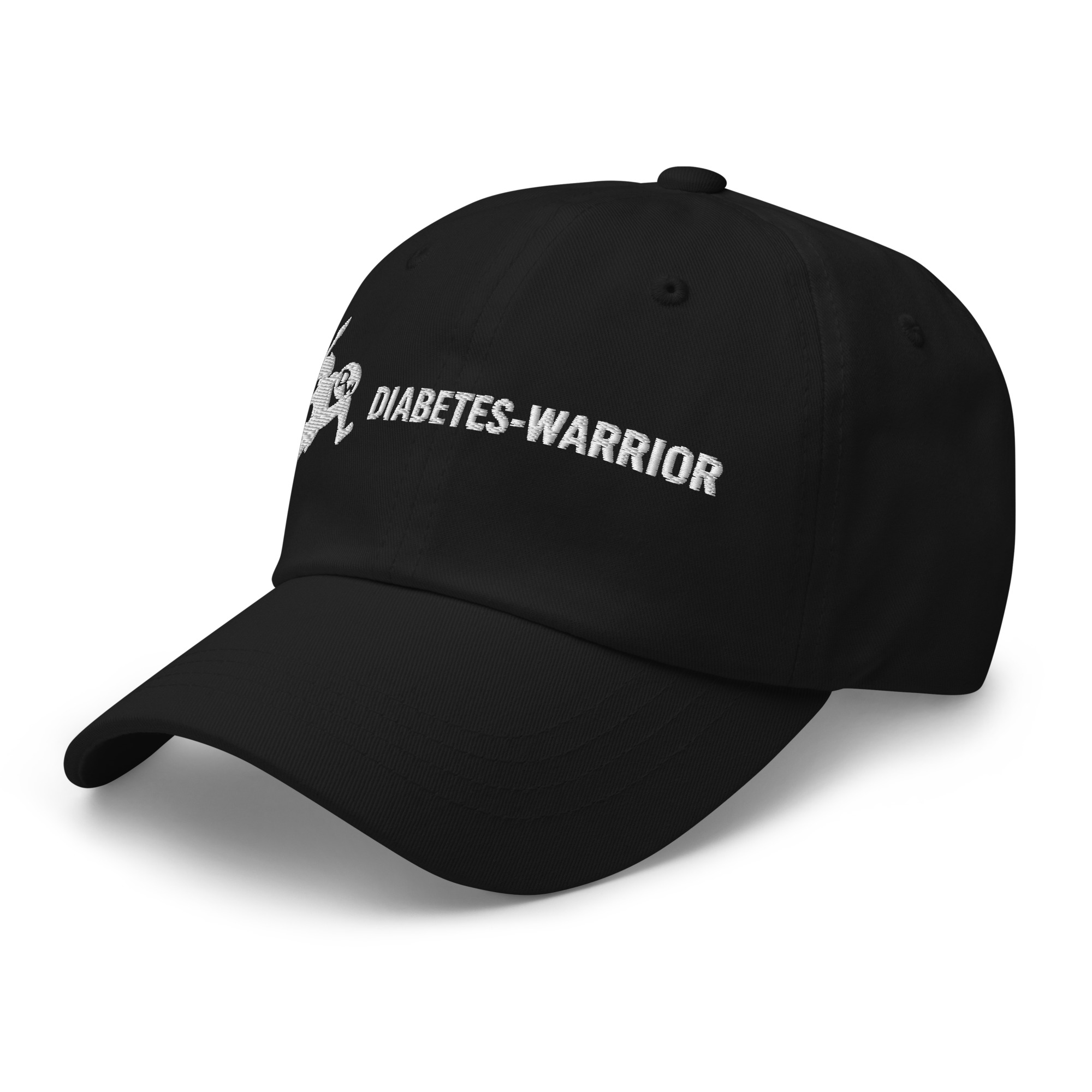 Diabetes Warrior - Black Dad hat - Image 6