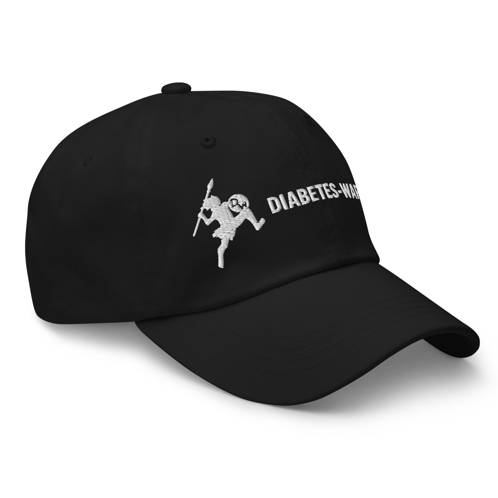Diabetes Warrior - Black Dad hat - Image 5