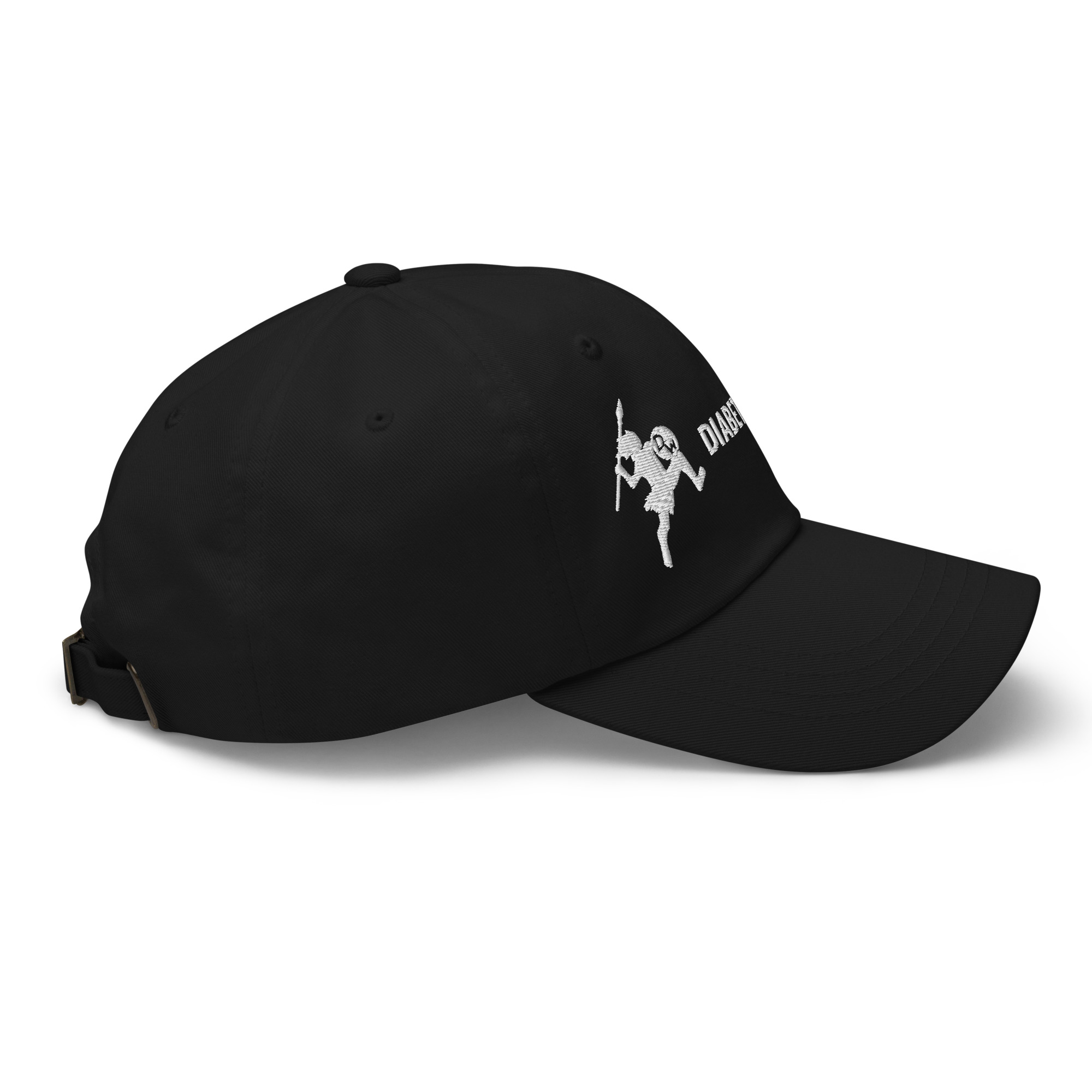 Diabetes Warrior - Black Dad hat - Image 3