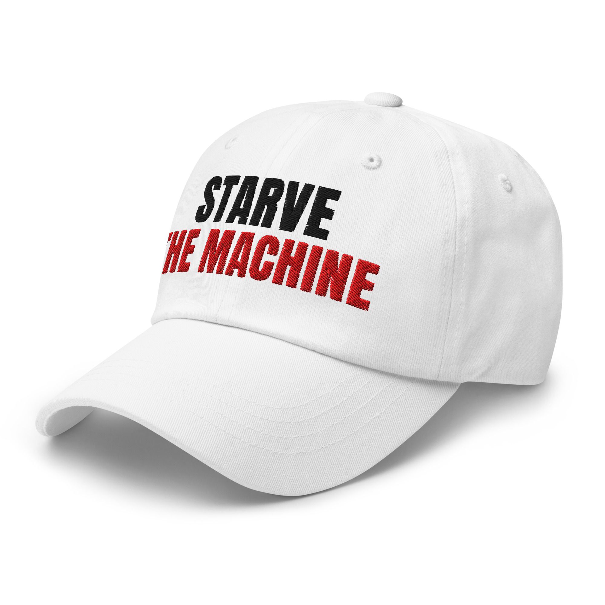 Starve the Machine - Dad hat - White - Image 6