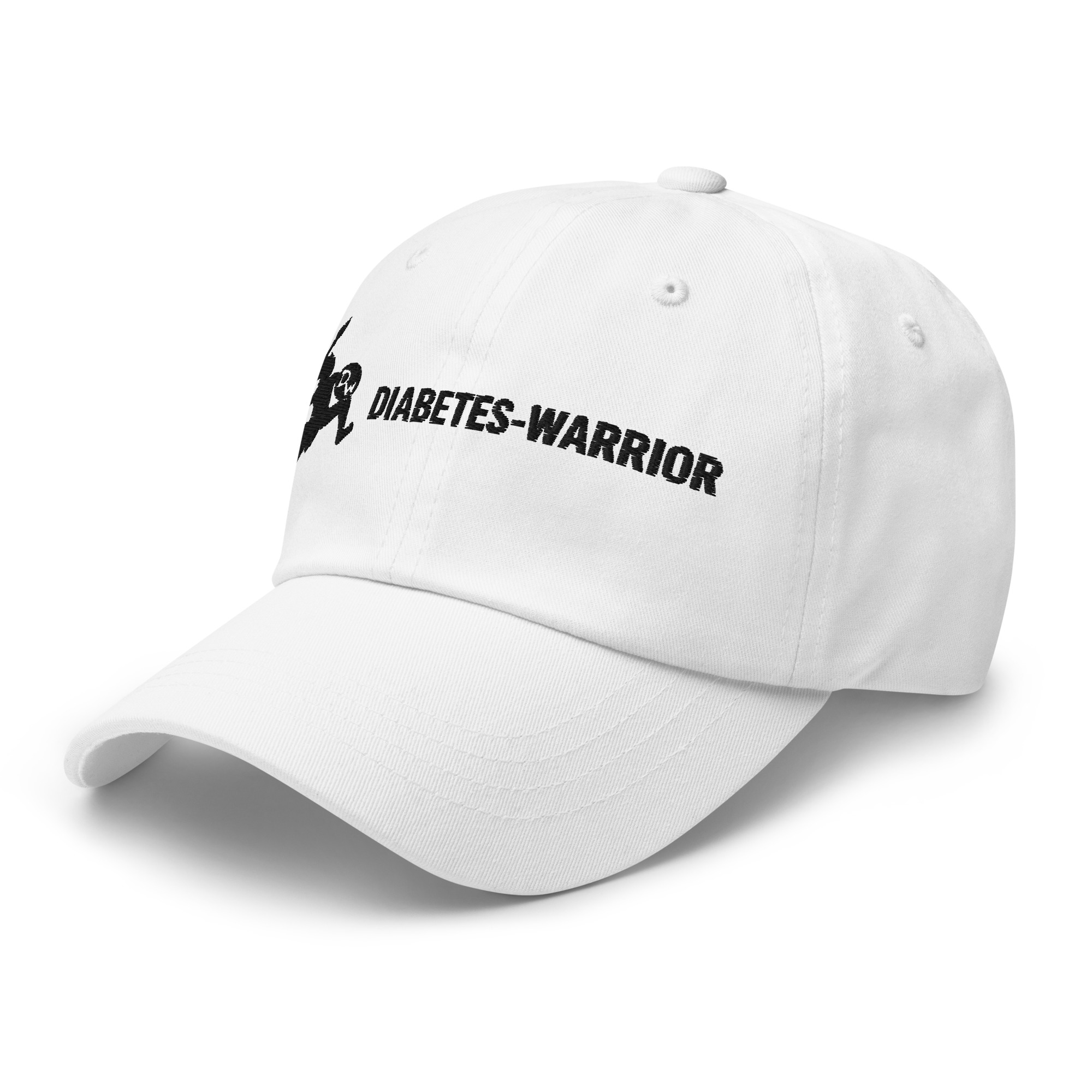 Diabetes Warrior - White Dad hat - Image 6