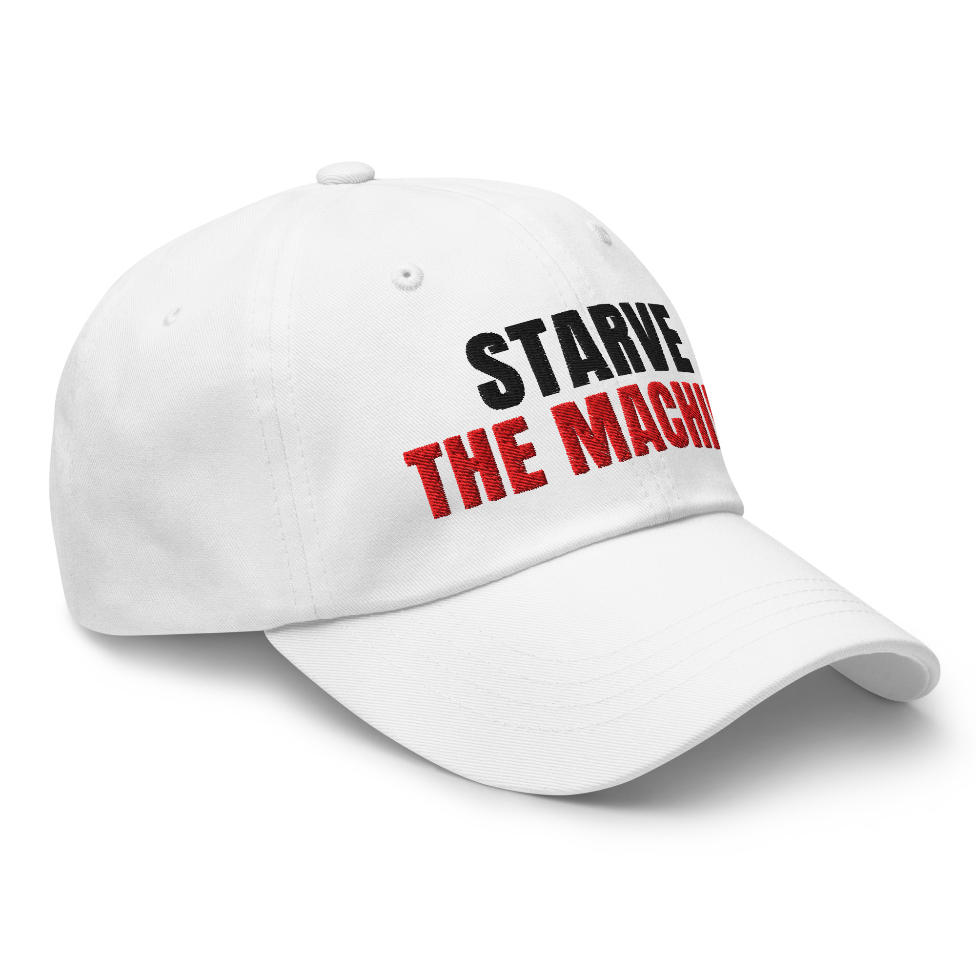Starve the Machine - Dad hat - White - Image 5