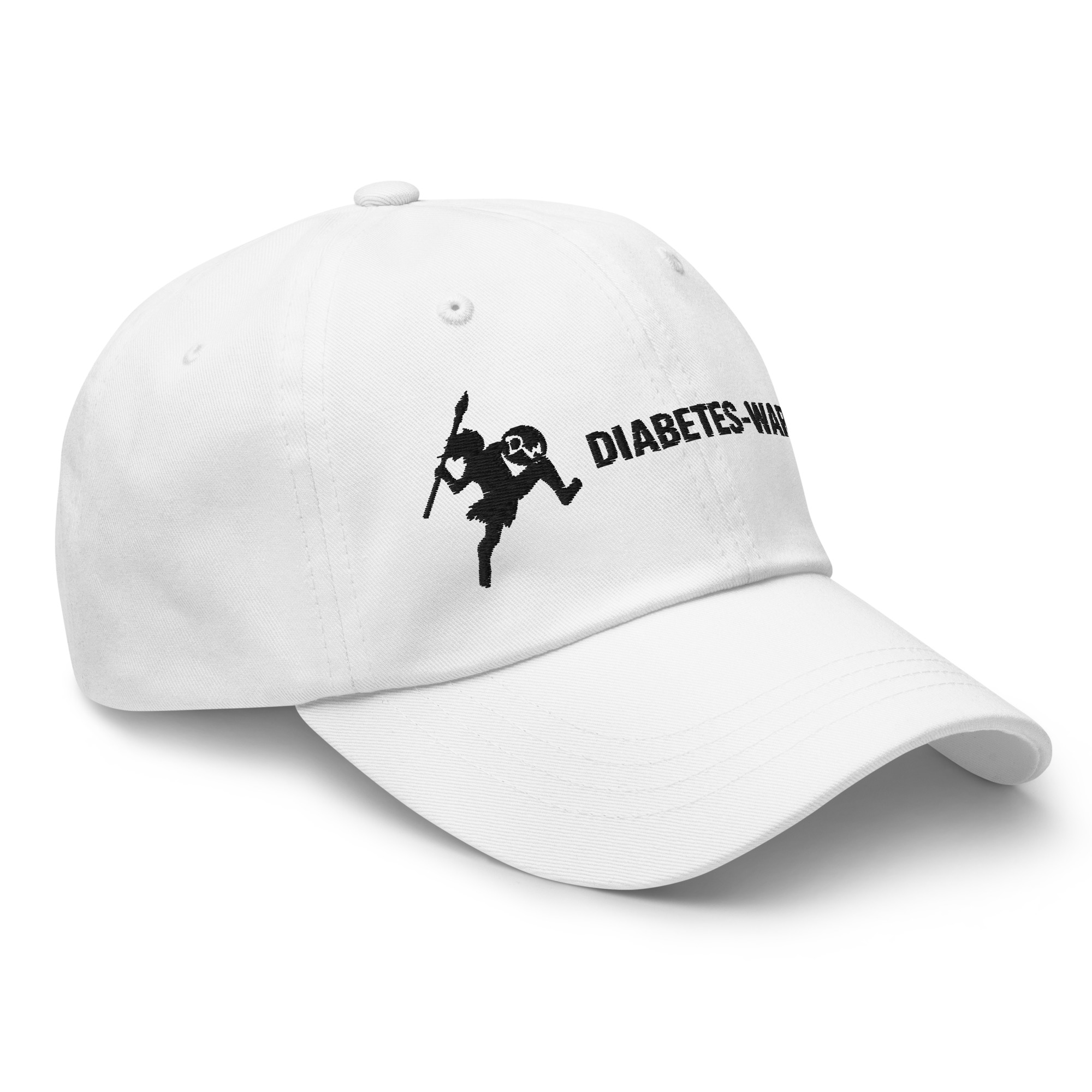 Diabetes Warrior - White Dad hat - Image 5