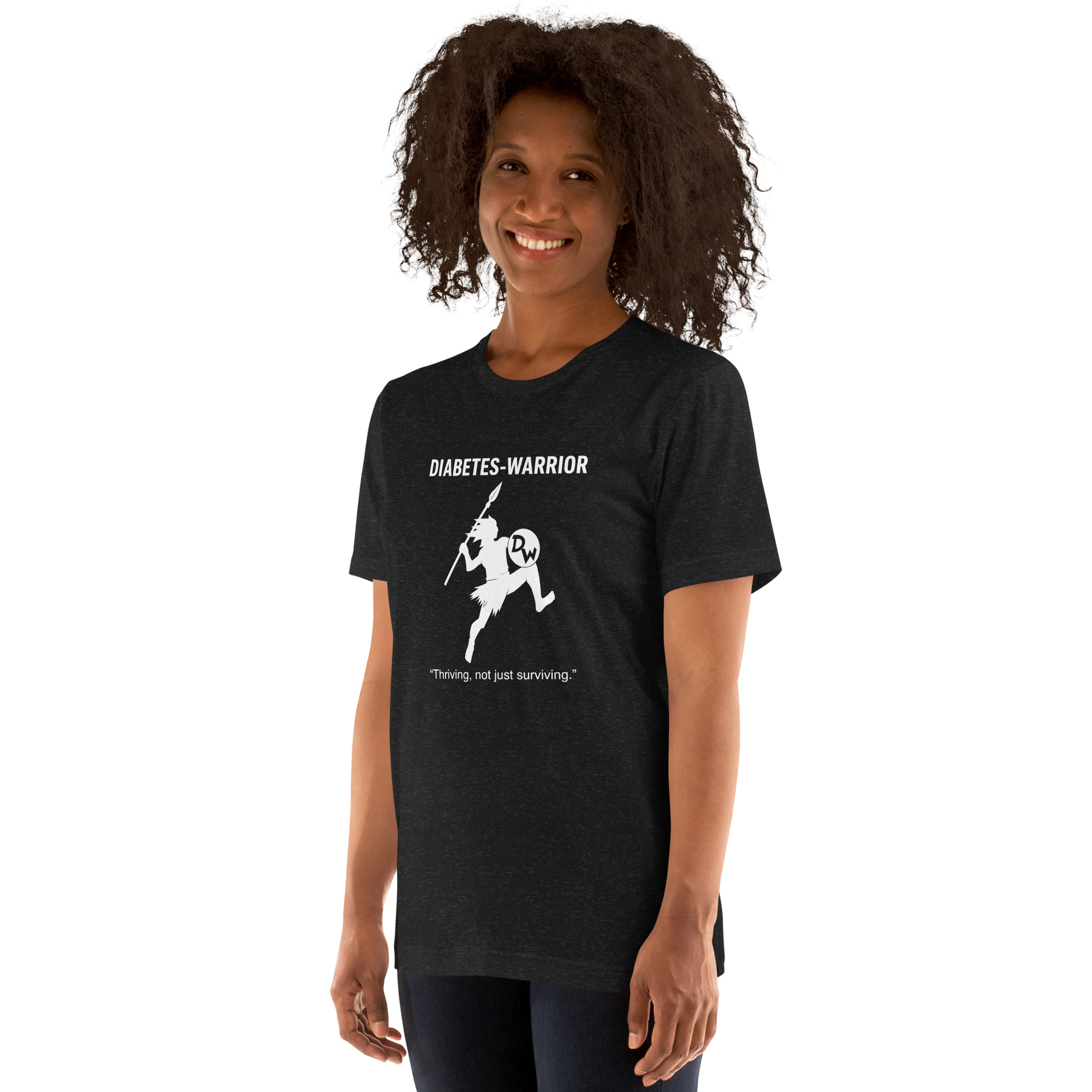 Diabetes Warrior - Black Unisex t-shirt - Image 6