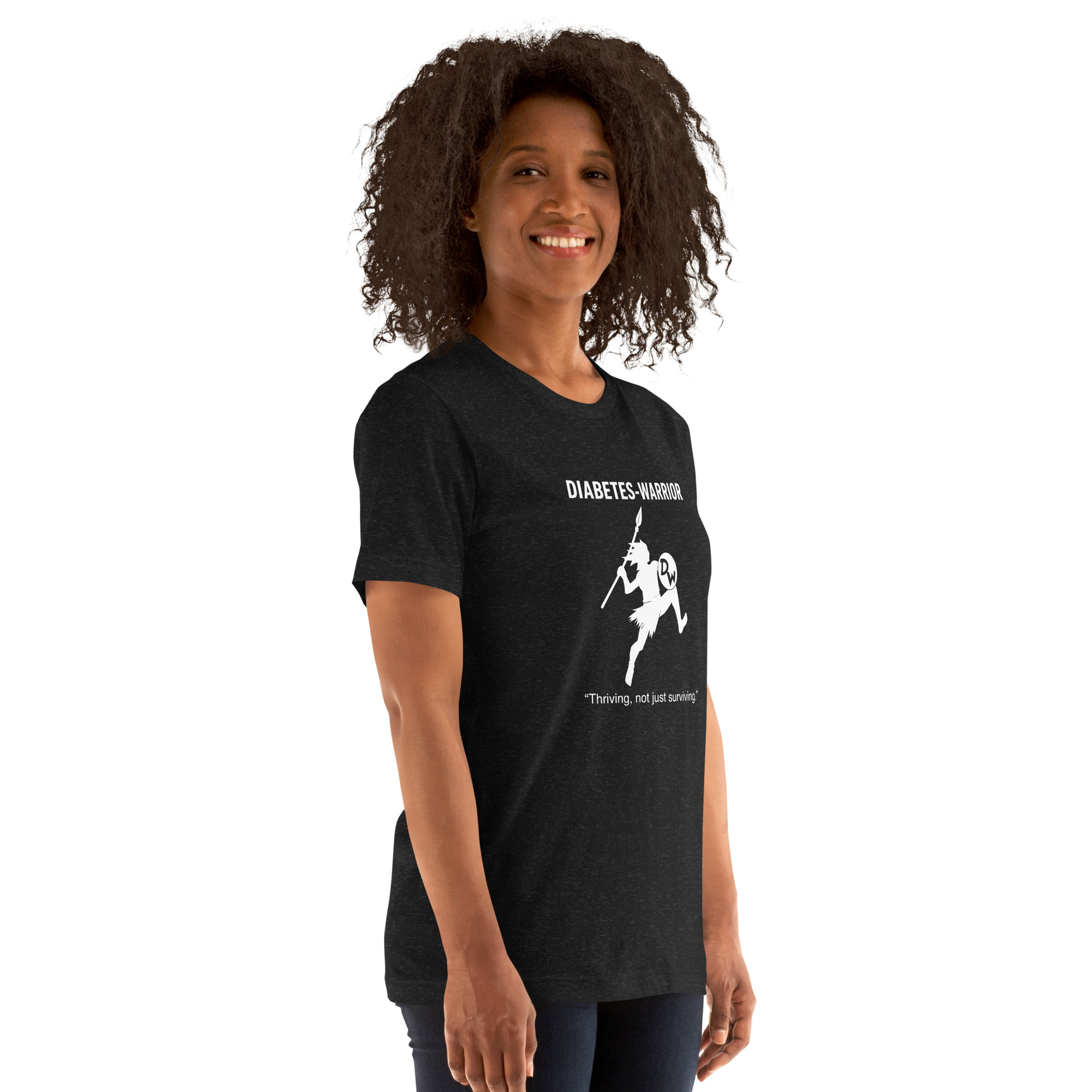Diabetes Warrior - Black Unisex t-shirt - Image 5