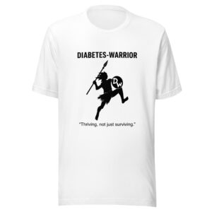Diabetes Warrior - White Unisex t-shirt