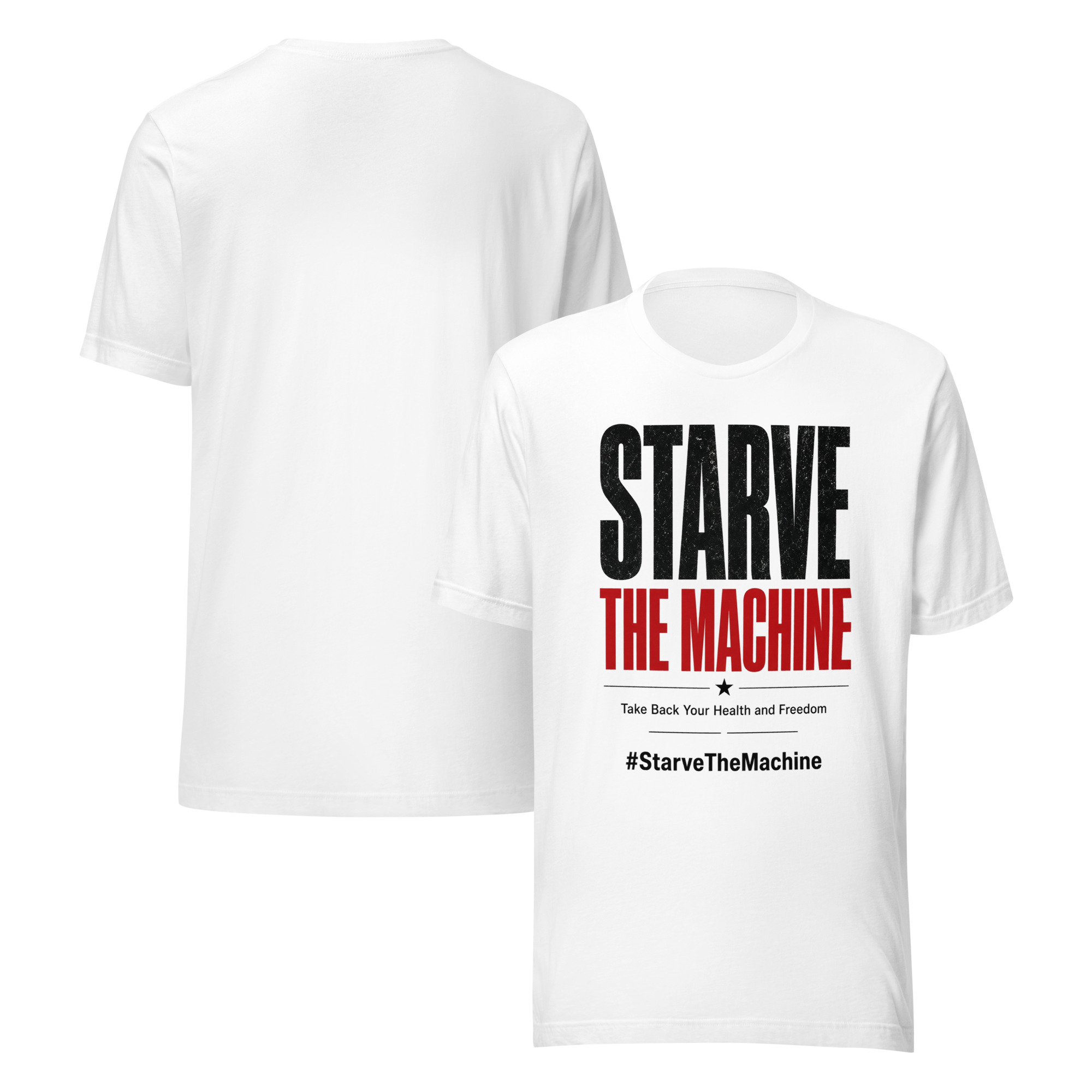 Starve the Machine - White Unisex t-shirt - Image 2