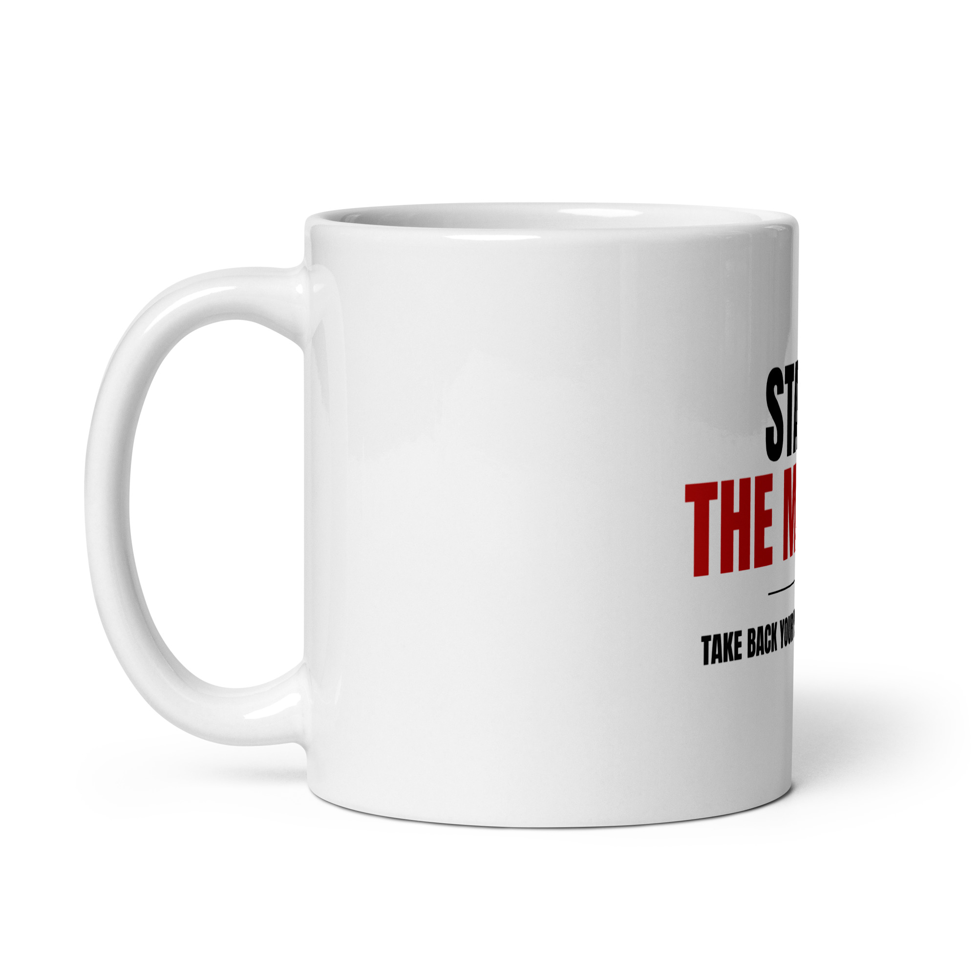Starve the Machine - White glossy mug - Image 2